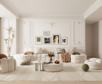French Style A Living Room-ID:520848048