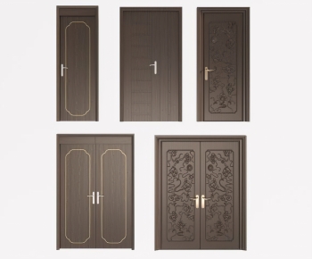 New Chinese Style Double Door-ID:639002087