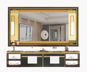 New Chinese Style Bathroom Cabinet-ID:547203068
