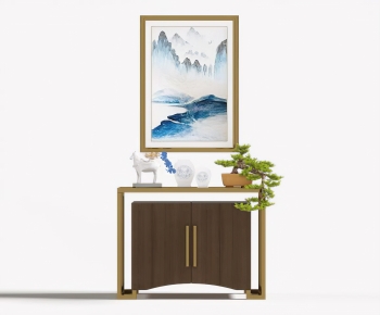 New Chinese Style Side Cabinet/Entrance Cabinet-ID:812952044