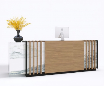 New Chinese Style Reception Desk-ID:140316961