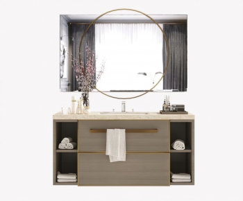New Chinese Style Bathroom Cabinet-ID:935086011