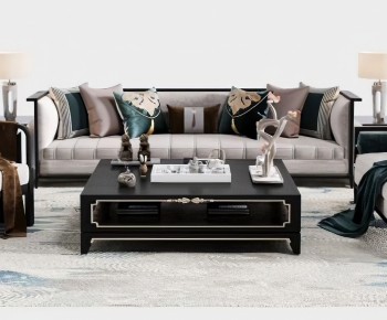New Chinese Style Sofa Combination-ID:842628006