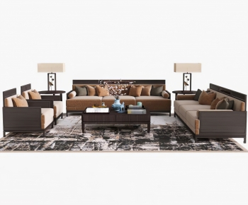 New Chinese Style Sofa Combination-ID:514163022