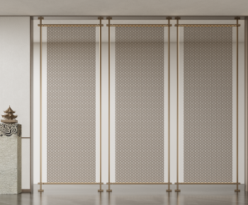 New Chinese Style Metal Screen Partition-ID:980010013