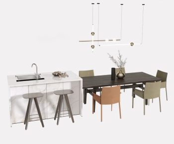 Modern Dining Table And Chairs-ID:699491988