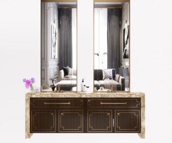 New Chinese Style Bathroom Cabinet-ID:517950068