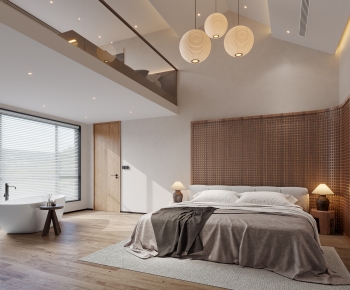 Modern Wabi-sabi Style Bedroom-ID:798820977