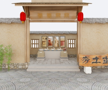 新中式夯土饰品展厅-ID:467895989