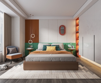 Modern Bedroom-ID:592582947