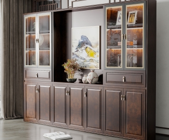 New Chinese Style Decorative Cabinet-ID:824644098