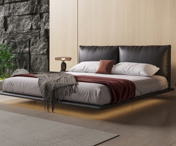 Modern Double Bed-ID:536220071
