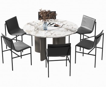 Modern Dining Table And Chairs-ID:307961944
