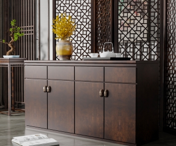 New Chinese Style Entrance Cabinet-ID:222485074