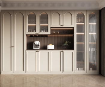 French Style Wine Cabinet-ID:447566036