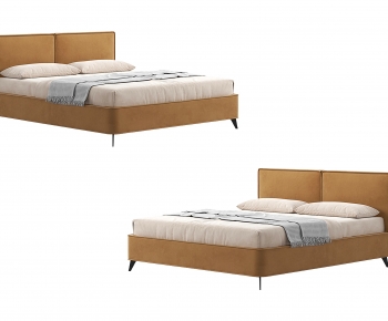 Nordic Style Double Bed-ID:996422056