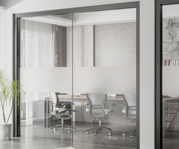 Modern Glass Screen Partition-ID:592588907