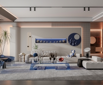 Modern A Living Room-ID:665326124