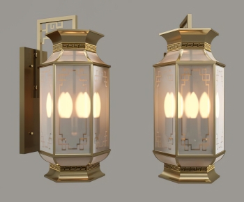 New Chinese Style Wall Lamp-ID:384213925