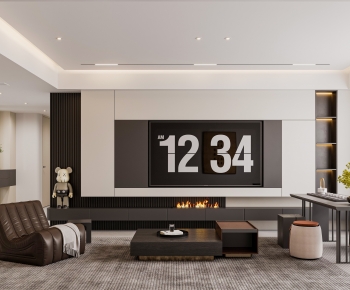 Modern A Living Room-ID:858999019