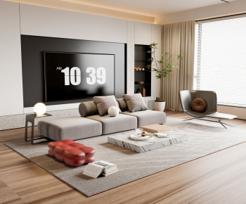 Modern A Living Room-ID:486550357