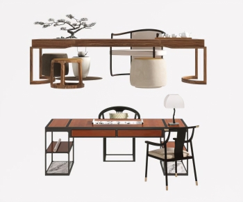New Chinese Style Tea Tables And Chairs-ID:127712012