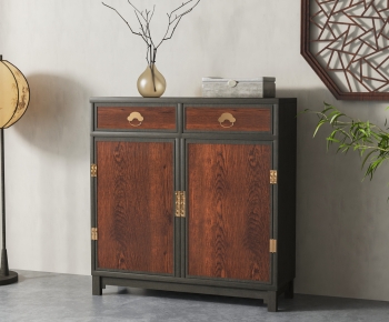 New Chinese Style Entrance Cabinet-ID:949680098
