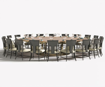 New Chinese Style Dining Table And Chairs-ID:303999903