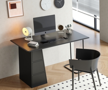 Modern Computer Desk And Chair-ID:491523031