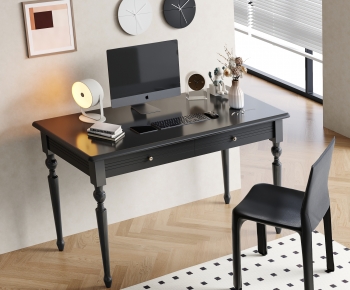 Modern Computer Desk And Chair-ID:895128976