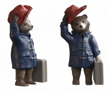 现代卡通熊雕塑摆件-ID:479141958