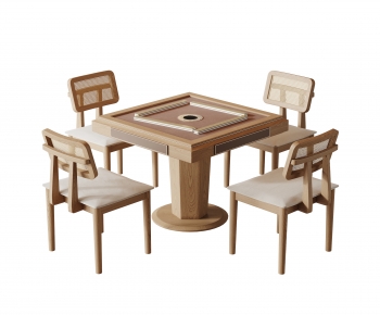 Wabi-sabi Style Mahjong Tables And Chairs-ID:689016108