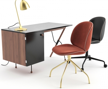 Modern Office Desk And Chair-ID:876065971