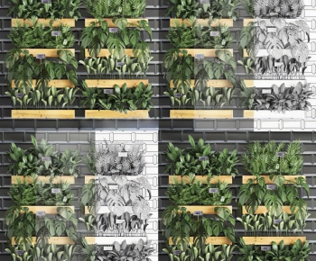 Modern Plant Wall-ID:968400005