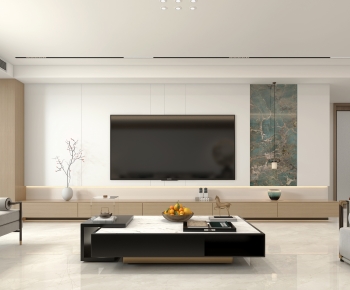 New Chinese Style A Living Room-ID:906728033