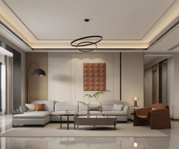 Modern A Living Room-ID:393219065