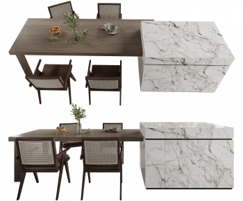 Modern Dining Table And Chairs-ID:575033904