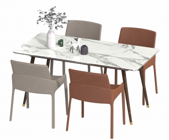Modern Dining Table And Chairs-ID:825373896