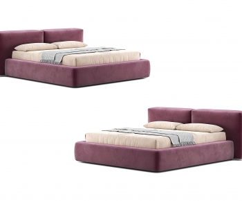 Nordic Style Double Bed-ID:908500918