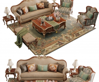 American Style Sofa Combination-ID:290534978