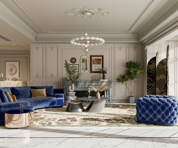 French Style A Living Room-ID:274250521