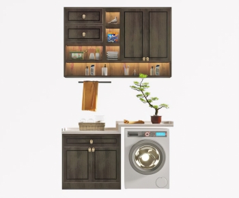 Modern Laundry Cabinet-ID:651251088