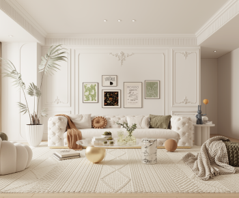 French Style A Living Room-ID:417535076
