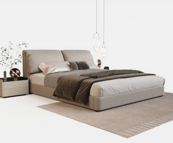Modern Double Bed-ID:520572904
