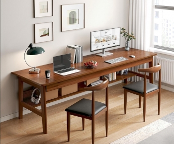 Modern Computer Desk And Chair-ID:793098938