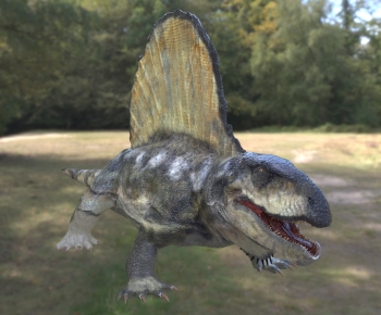 现代异齿龙二叠纪时期恐龙-ID:591948034