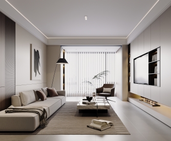 Modern A Living Room-ID:281294118