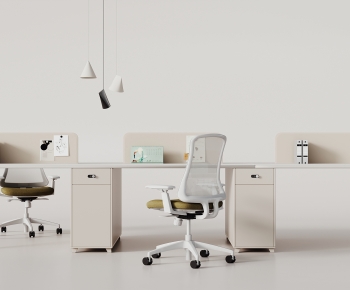Modern Office Desk And Chair-ID:777259112