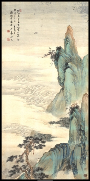 中式山水装饰画-ID:5786267