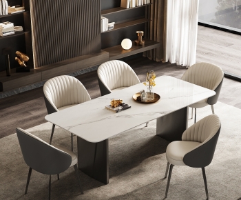 Modern Dining Table And Chairs-ID:136909962